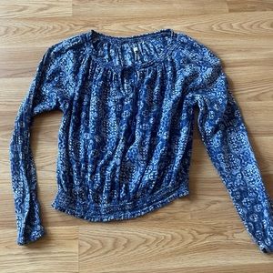 Hollister blue XS blouse